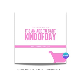 既製の「カートに追加」CANVA チラシ テンプレート | | Canva で 100% 編集可能
