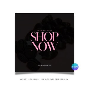 Premium "Shop nu" Canva-flyer | 100% bewerkbaar in Canva