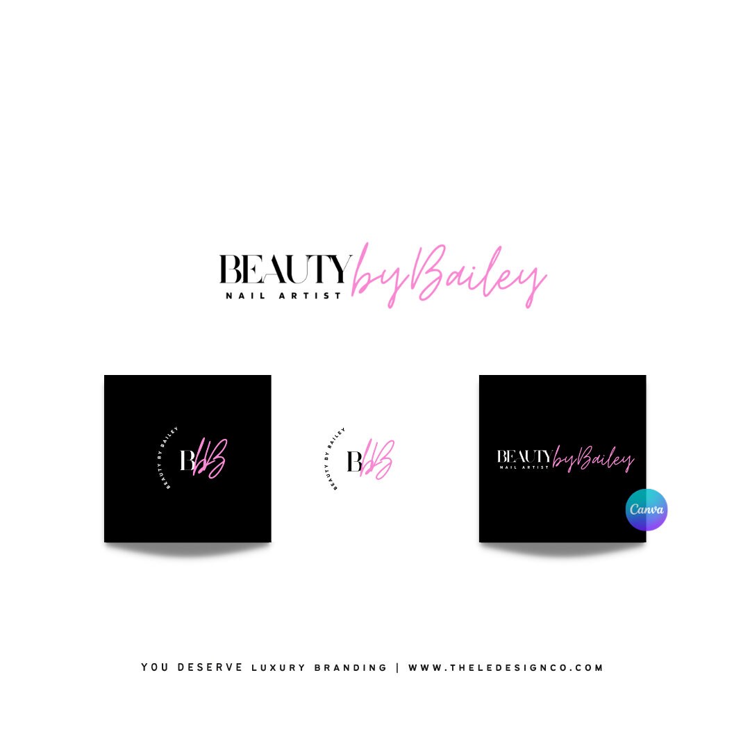 Luxury Pre Made Canva Logo Branding Package Etsy