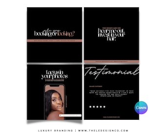 4 Pre-made CANVA content templates | | 100% editable in Canva