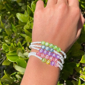 BFF handmade letter bead bracelet