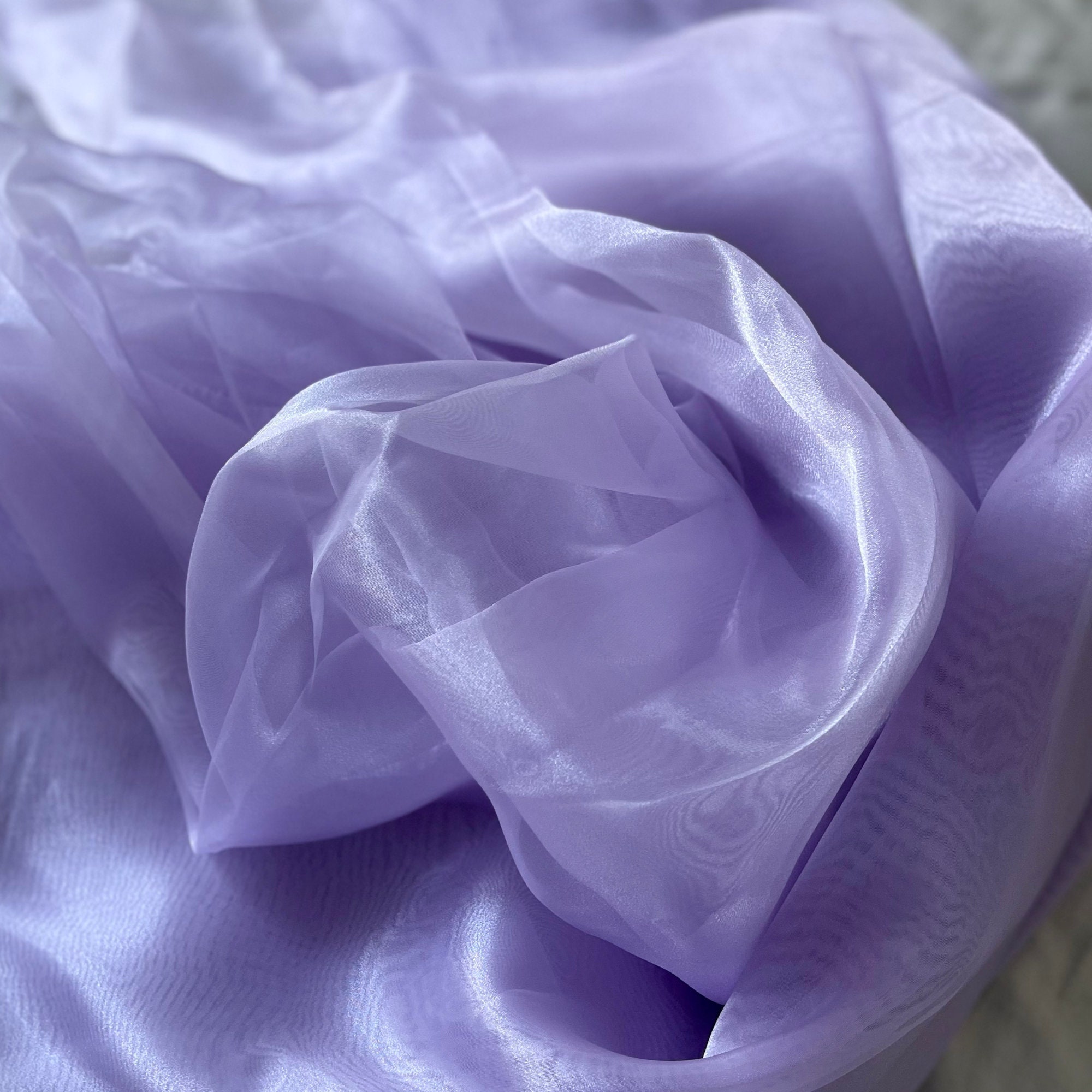 Satin Faced Organza - Royal Purple - Fabric by the Yard