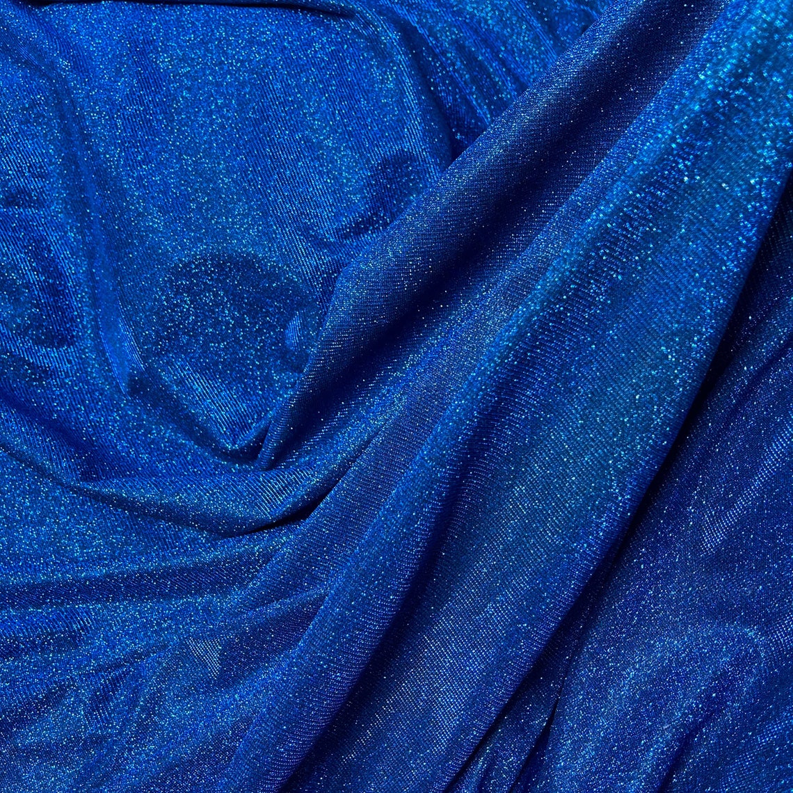 Royal Blue Lurex Glitter Fabric Shimmer Fabric Royal Blue Etsy