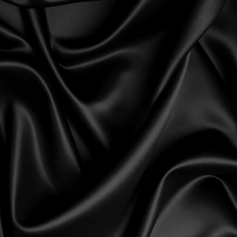 Black Stretch Silk Charmeuse Silk by Yardluxurious Charmeuse - Etsy