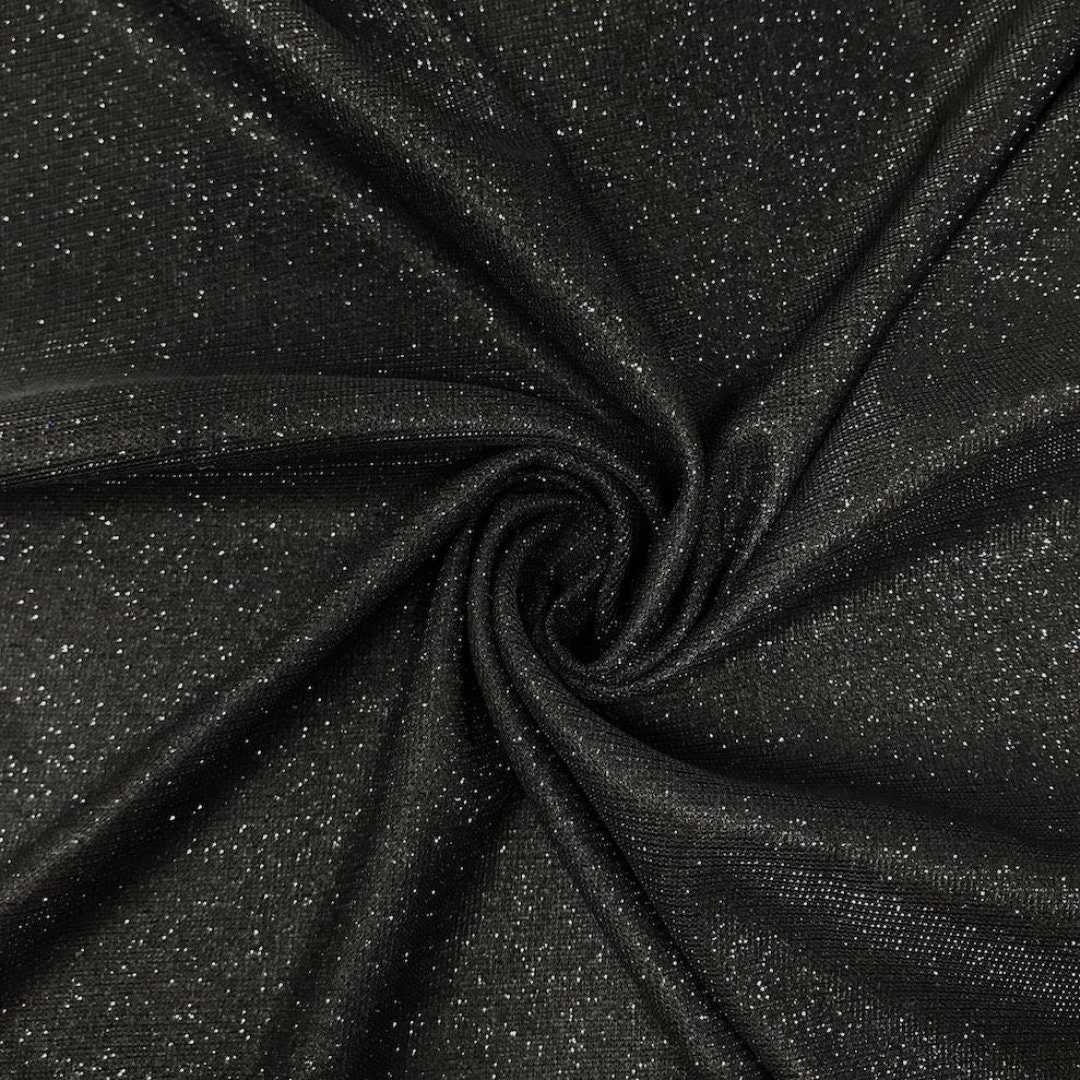 IRIDESCENT BLACK Fine Glitter Canvas Sheet, Black Fine Glitter