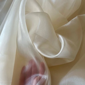 Cotton Organza Fabric - White – Stitches