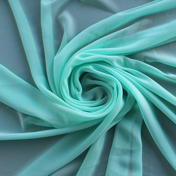Tiffany blue on sale chiffon fabric