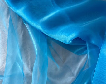 Sheer Organza Fabric by Yard Lightweight Soft Material, Pastel Colors See  Thru Fabric for Curtains, Decor, Sheer Fabric for Dresses, Apparel 