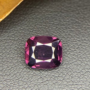 Deep Persian Pink Spinel Gemstone: 1.60 Carat Cushion Cut