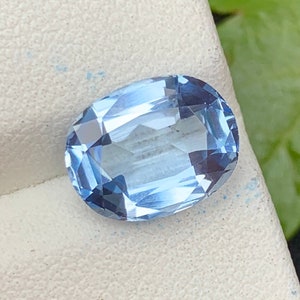 Aquamarin Lose Edelstein, Santa Maria Farbe, feiner Kissenschliff, Ringgröße Aquamarin, Natürlicher Aquamarin Edelstein - 3,80 Karat.