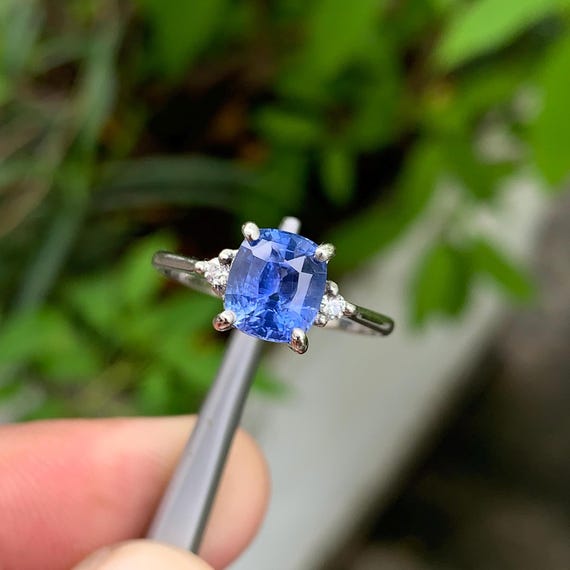 天然スリランカサファイアリング GIA パープルピンクスリランカ産