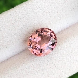 Astonishing Pink Tourmaline Ringstone , Pink Peach Tourmaline For Jewellery Making , 6.27 CT