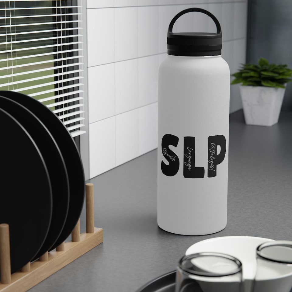 Stainless Steel Water Bottle, Handle Lid