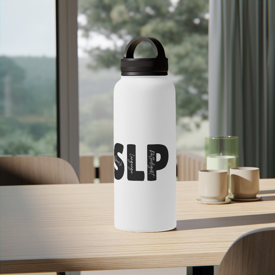 Stainless Steel Water Bottle, Handle Lid