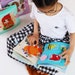 Travel Busy Book Toy, Quiet Activity Book for Fine Motor Skills, Felt ...