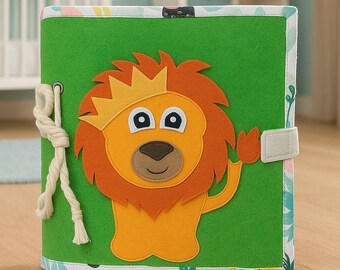 Educational Quiet Book, Montessori Activity Book, Felt Busy Book, Soft Toddler Book, Preschool Book, Best Birthday Gift for Baby Girl/Boy