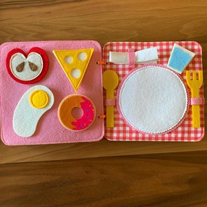 Quiet Book Toddler Girl, Felt Activity Book, Baby Busy Book, Montessori Board, Educational Sensory Book, Soft Silent Book,Best Daughter Gift