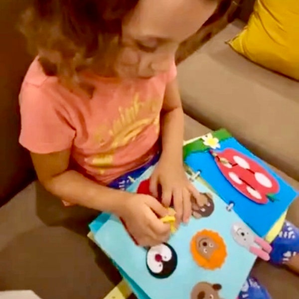 Créez votre propre livre silencieux pour tout-petit, pour enseigner/divertir/de tenir occupé, jouet d'activité Montessori pour bébé, jouets de développement éducatif pour enfants