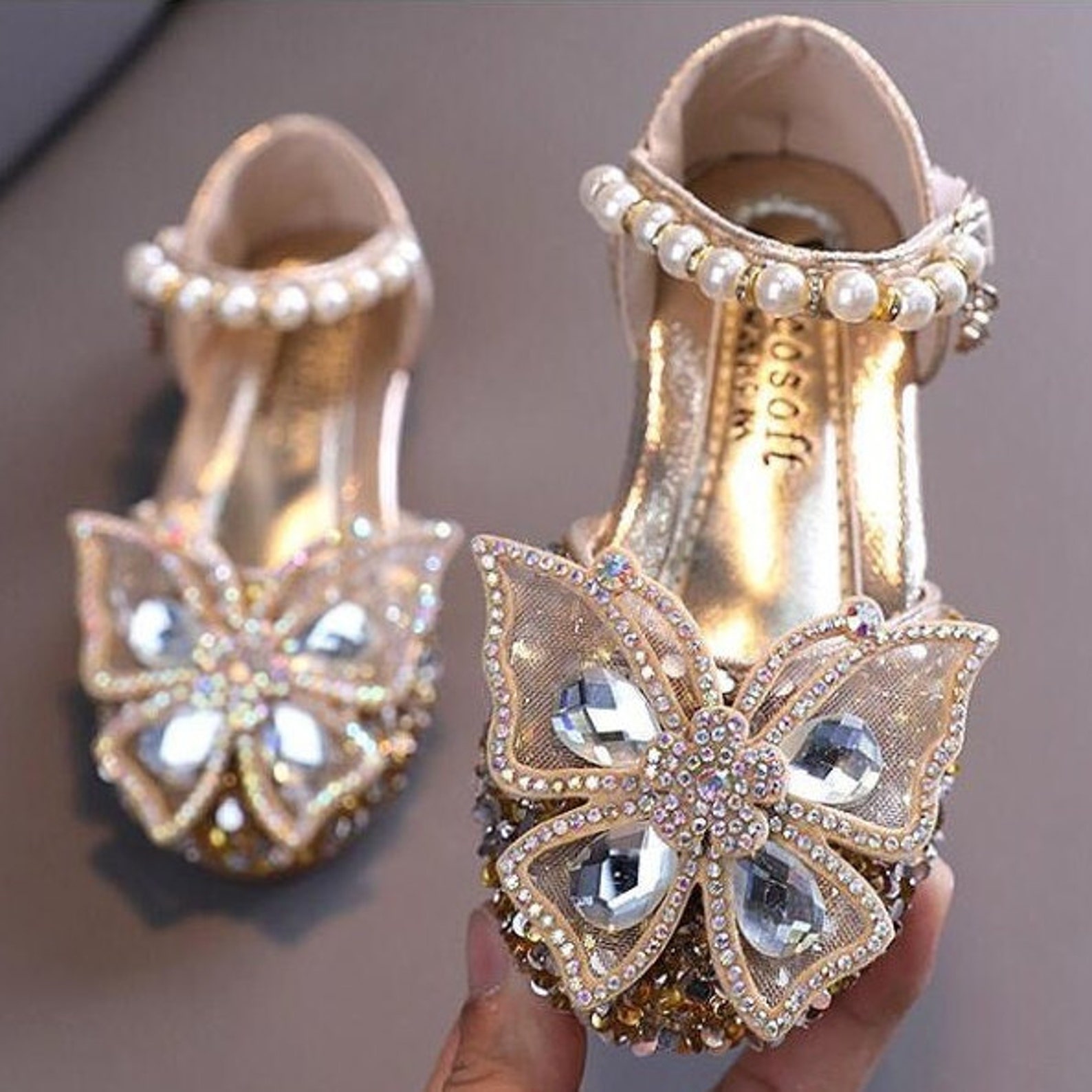 Princess Shoes Girl Wedding Shoes Party Shoes Baby Girl Etsy