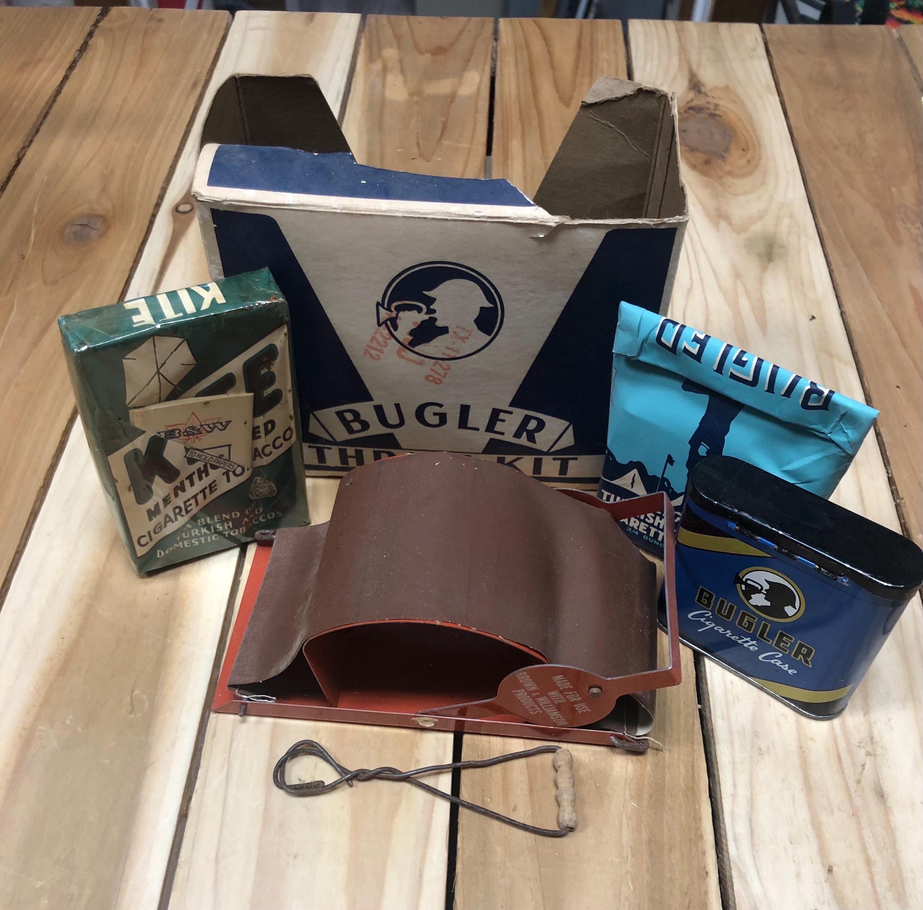 bugler cigarette roller machine Vintage Bugler Cigarette Rolling Machine