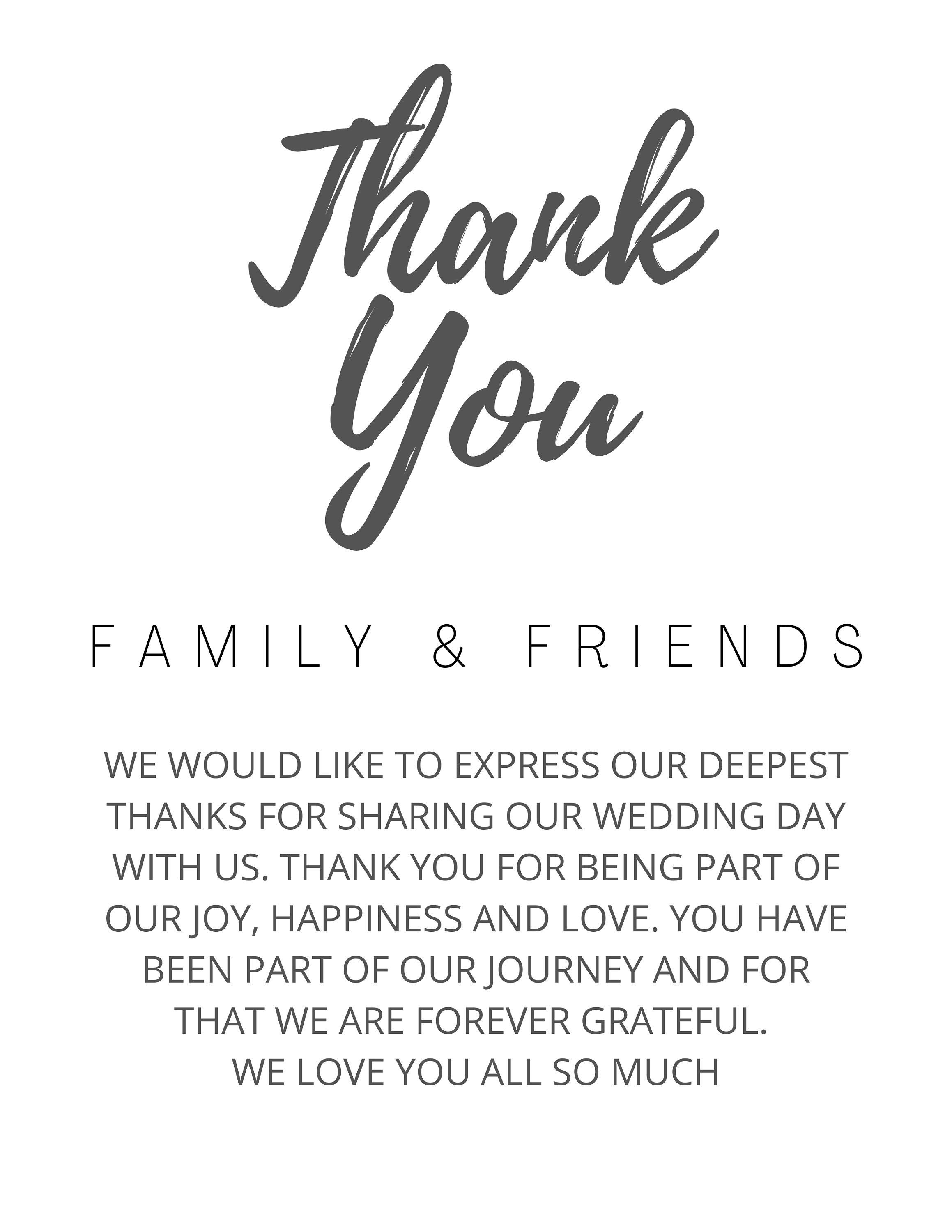 Thank You Notes Wedding Etsy