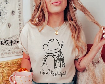 Giddy Up Country Music Concert Shirt, Western Graphic Tee, Country Concert Outfit, Lets Go Girls Shirt, Nashville Shirt, Country Singer