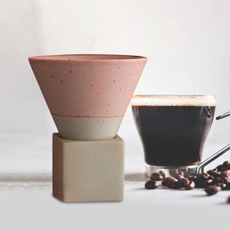 Unique Ceramic Cone Shaped Cups for Coffee Espresso Etsy