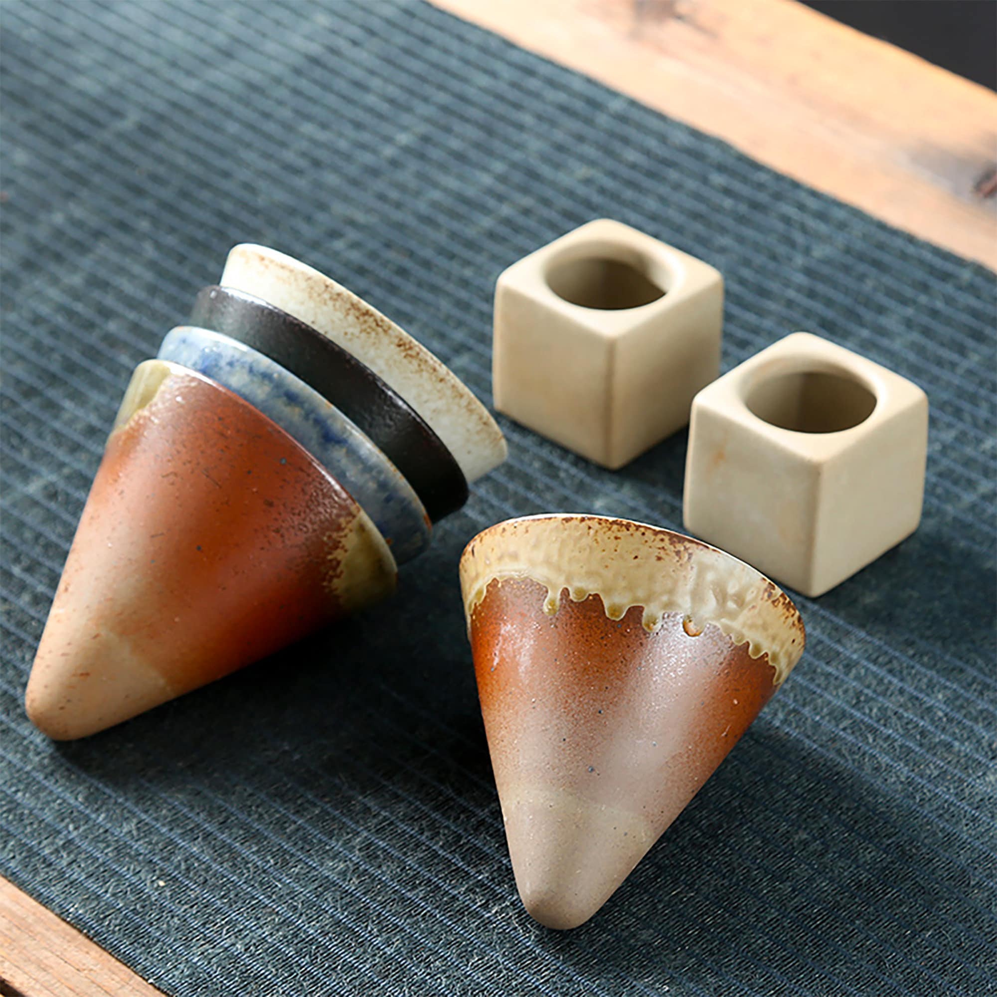 Unique Ceramic Cone Shaped Cups for Coffee Espresso Etsy