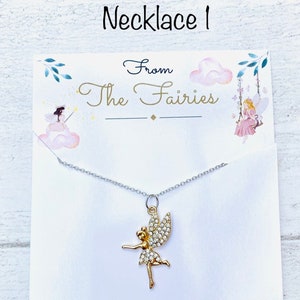 Older Child Fairy Necklace & Tooth Fairy Letter.  Tooth Fairy Visit, Fairy Dust Bottle, Lost First Tooth, Older Child Tooth Fairy Gift
