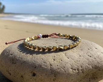 Copper Good Luck Friendship Bracelet-Wealth & Prosperity Tibetan Bracelet-Gold Rope Healing Spiritual Protection Bracelet (boho hippie)