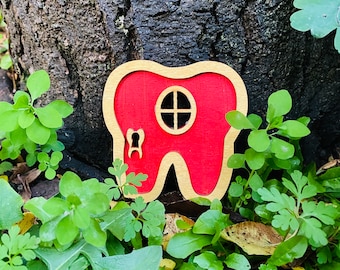 Painted Tooth Fairy Door- with gifts from the Tooth Fairy