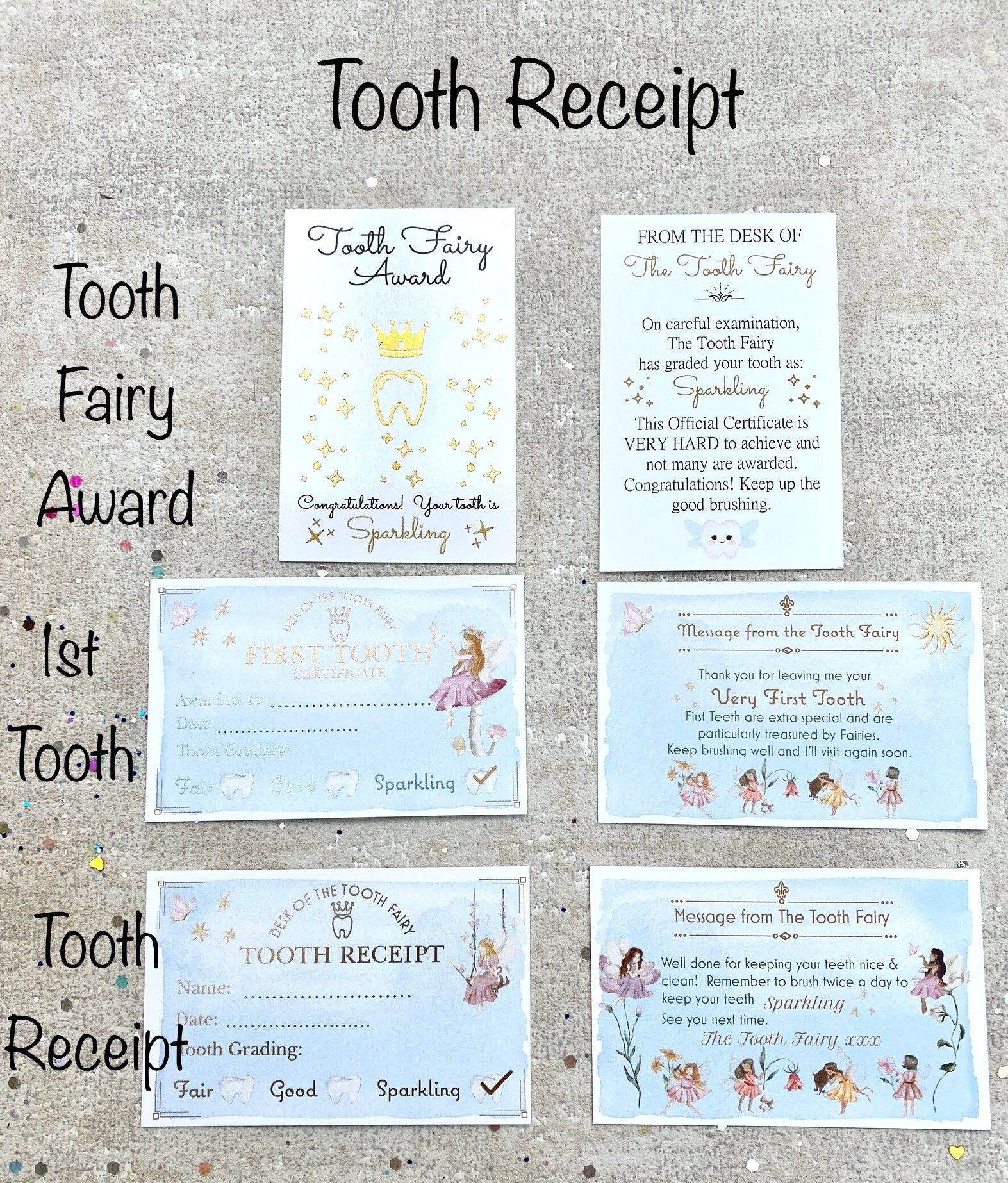 Tooth Fairy 5.0 Dollar Bill Tooth Fairy Gift withTooth Fairy Letter/Ca –  Holiday Dollars