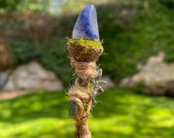 Fairy Wand- Natural Crystal Woodland Fairy Wand- Magic Wand - perfect Tooth Fairy Gift