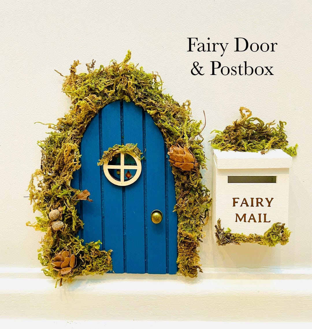 OPENING FAIRY DOOR With Ladder, Fairy House Windows & Mailbox for Fairy ...