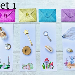 Cartas de Hada de los Dientes en blanco y personalizadas, regalos de hadas: juego de Hada de los Dientes para niñas y niños: carta de Hada de los Dientes personalizada y moneda de oro de Hada