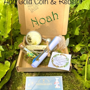 Woodland Fairy BOYS Tooth Fairy Letter Personalised gift box Boy Tooth Fairy kit: Custom Letter, Fairy Dust, Fairy Wings, Magnifying Glas image 5