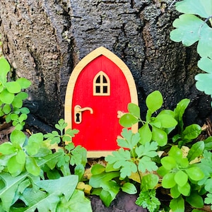 Painted Tooth Fairy Door with gifts from the Tooth Fairy image 1