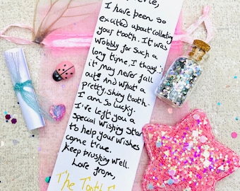 Tooth Fairy Gift Set- Tooth Fairy Letter with Fairy Dust