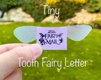 Lettre de la petite fée des dents, poussière de fée et pièce d'or ! Kit fée des dents, cadeaux fée des dents, petite lettre fée des dents, courrier féerique ! Première dent