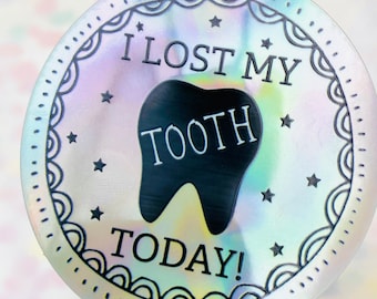 35 SCHOOL Lost Tooth STICKERS for Teachers- School Supplies- Lost Tooth Stickers, Teacher Tooth Stickers- School Stickers. Teacher Tooth