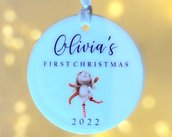 Personalised Christmas Bauble- Baby’s First Christmas! Our First Xmas as a Family- Custom Gift