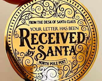 Lembrança Oficial de Natal do Elfo Honorário™ | Coleção Elfo Honorário™ da Lebre Musgosa | Aviso Oficial do Correio do Polo Norte! Papai Noel