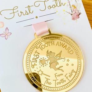 初めての歯の妖精メダル - 歯の妖精の手紙 歯の妖精の金貨 - 初めてのミルク歯の妖精キット！初めての歯が生えた女の子と男の子 初めての歯の妖精の粉