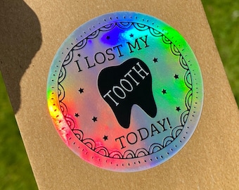 Lost Tooth Envelopes Set: School Teacher Supplies with Holographic Stickers