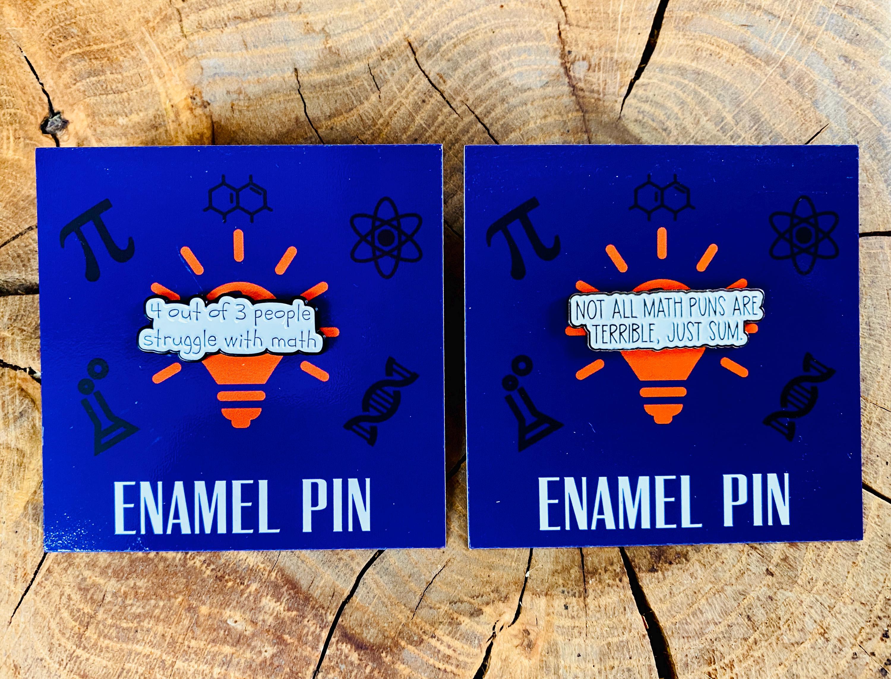 Maths Enamel Pin for Maths Student, Teacher Badge Gift, End of Term ...