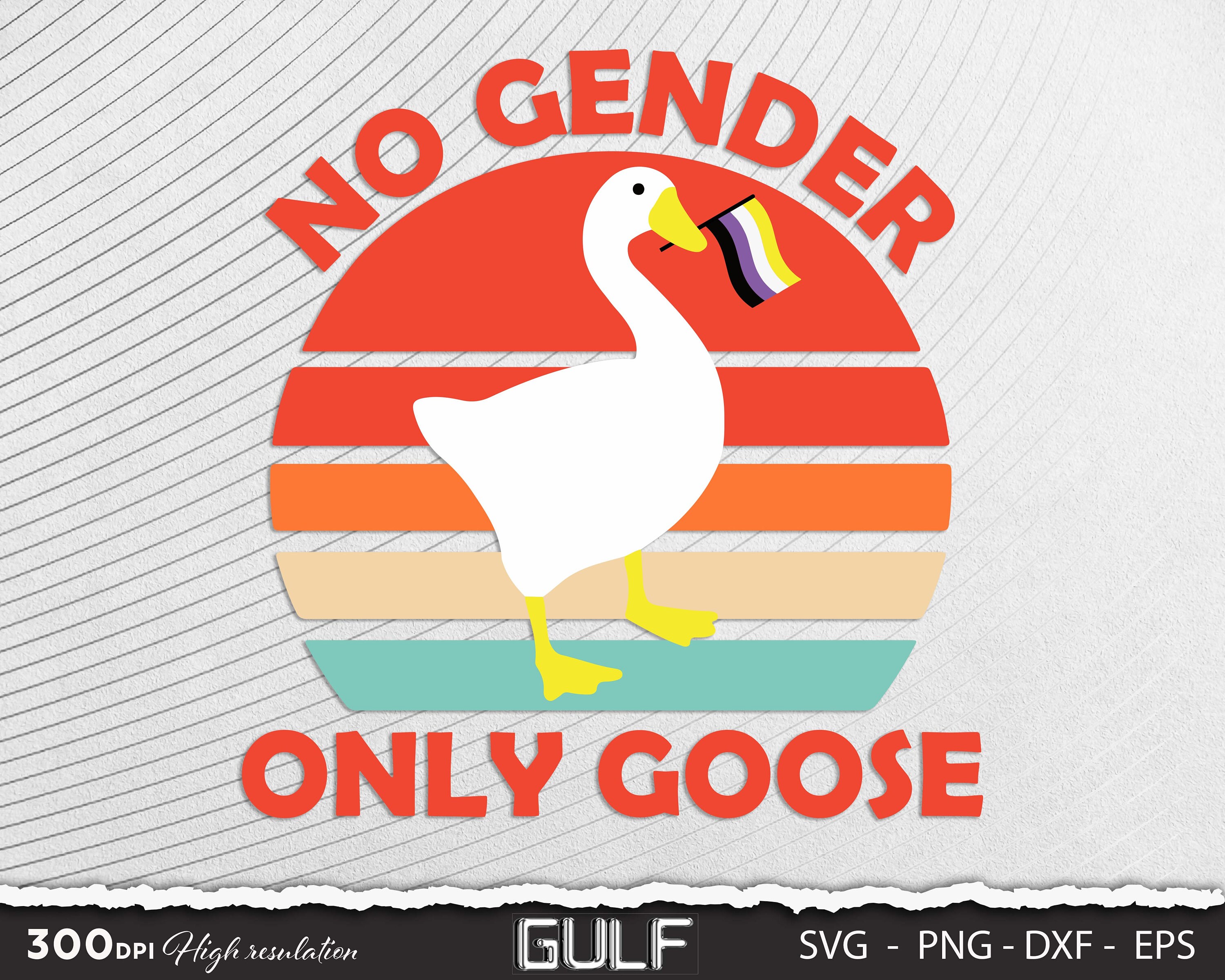 No Gender Only Goose Svg Funny Nonbinary Svg Non Binary Svg Etsy