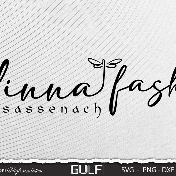 Dinna Fash - Outlander - Scottish Thistle - PNG SVG Vector Image - Cricut Silhouette Sassenach