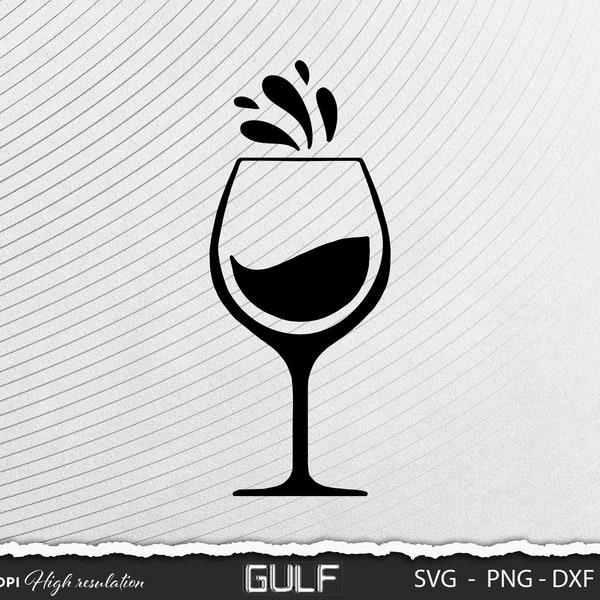 Wine Glass, Instant Download, Digital Download, svg, dxf, eps, png, included silhouette cricut download vector png 300dpi