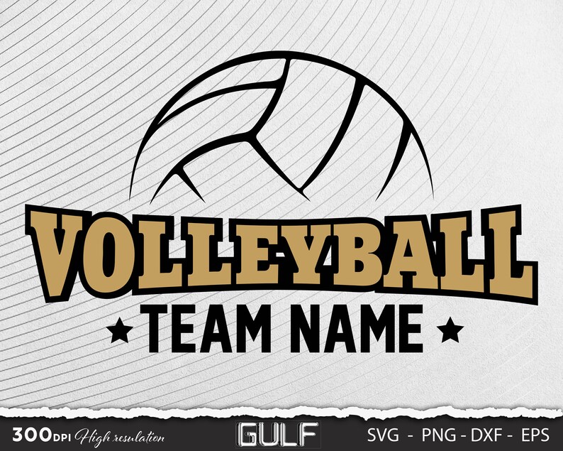 Volleyball Team Name SVG College Volleyball Shirt Svg Etsy
