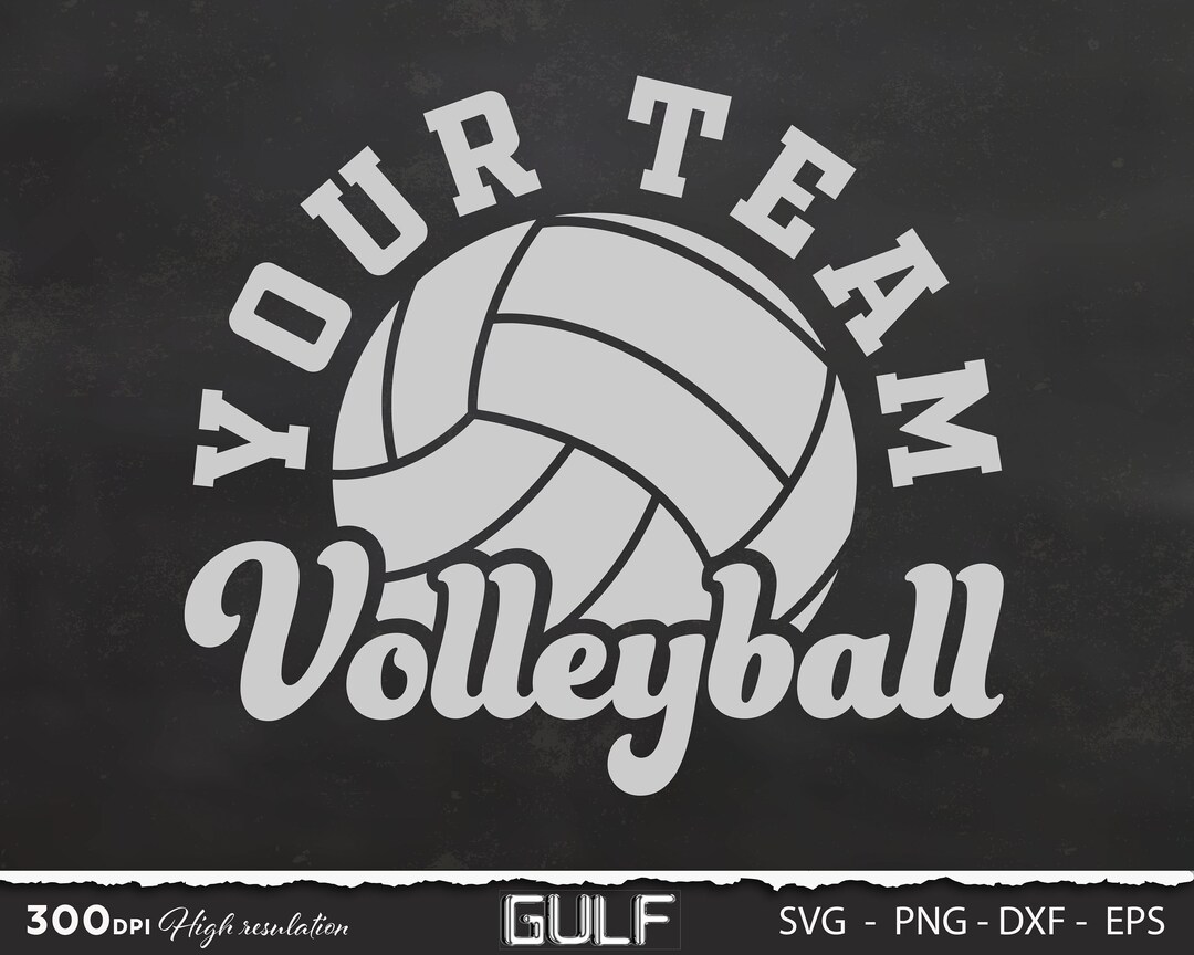 Custom Volleyball Team Name SVG, College Volleyball Svg, Volleyball